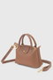 Zoozie Bags Bolso de Hombro de Cuero PU Marrón
